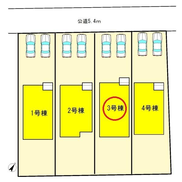 津島市宮川町2丁目　3代号棟　全4棟