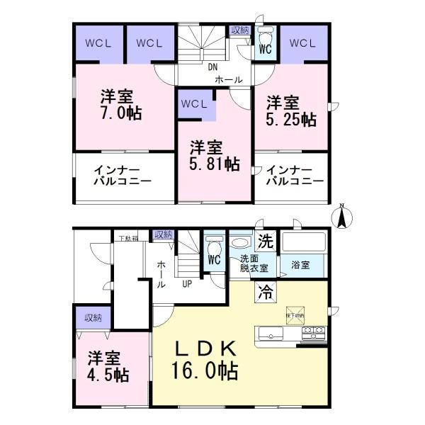 北名古屋市熊之庄第十三　1号棟　全3棟
