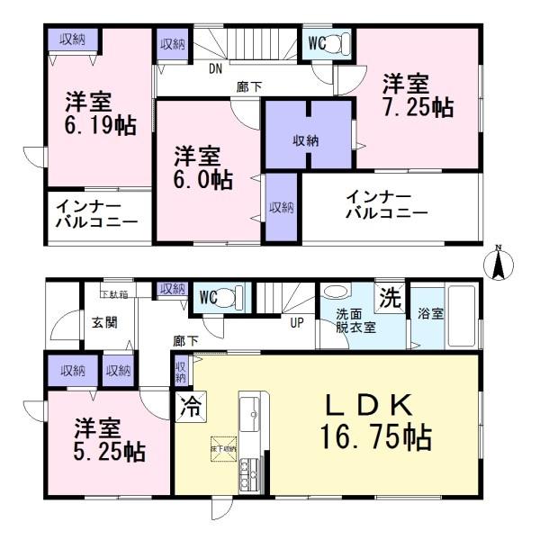 北名古屋市熊之庄第十三　3号棟　全3棟
