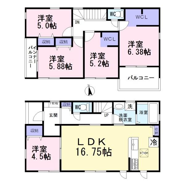 北名古屋市鹿田流　1号棟　全2棟