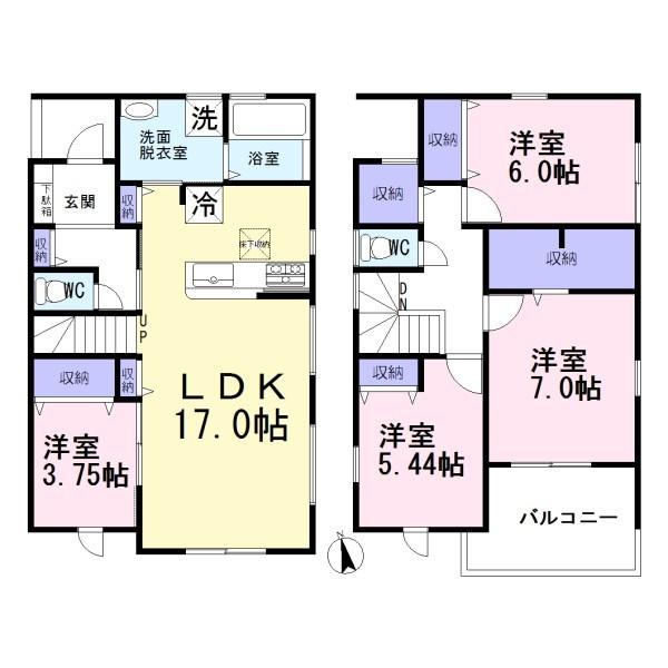 北名古屋市鹿田流　2号棟　全2棟
