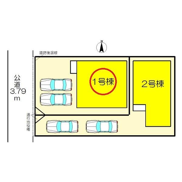 北名古屋市石橋第3 1号棟 全2棟(間取り)