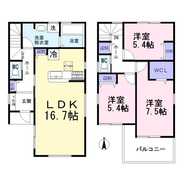 北名古屋市石橋第3 2号棟 全2棟
