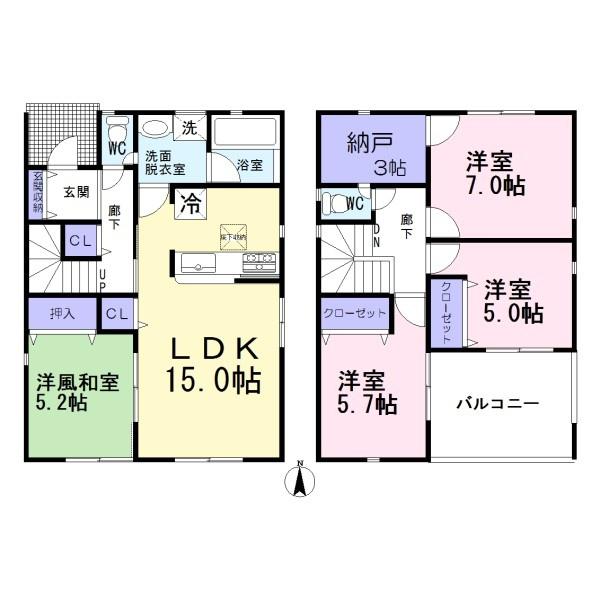 一宮市大毛第4　1号棟　全3棟