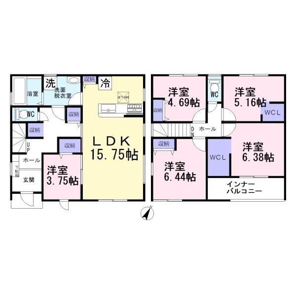 一宮市今伊勢町第六　1号棟　全4棟
