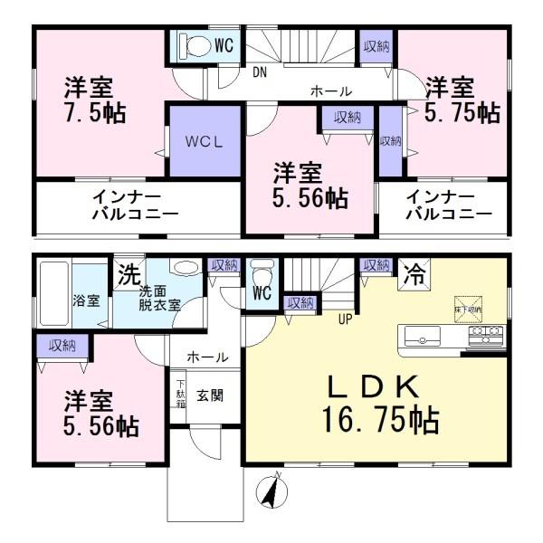 一宮市今伊勢町第六　3号棟　全4棟