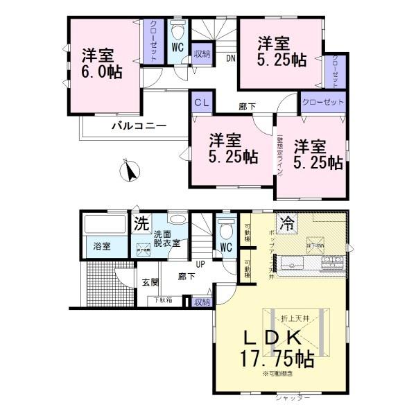 清須市西枇杷島町城並2丁目　4号棟　全4棟