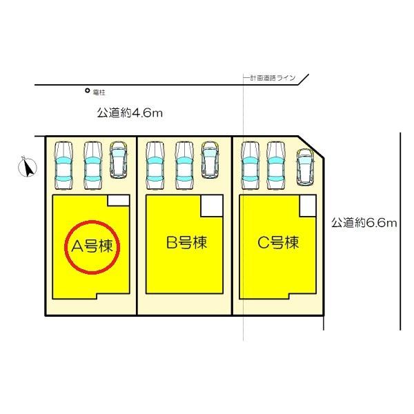 北名古屋市薬師寺　Ａ号棟　全3棟