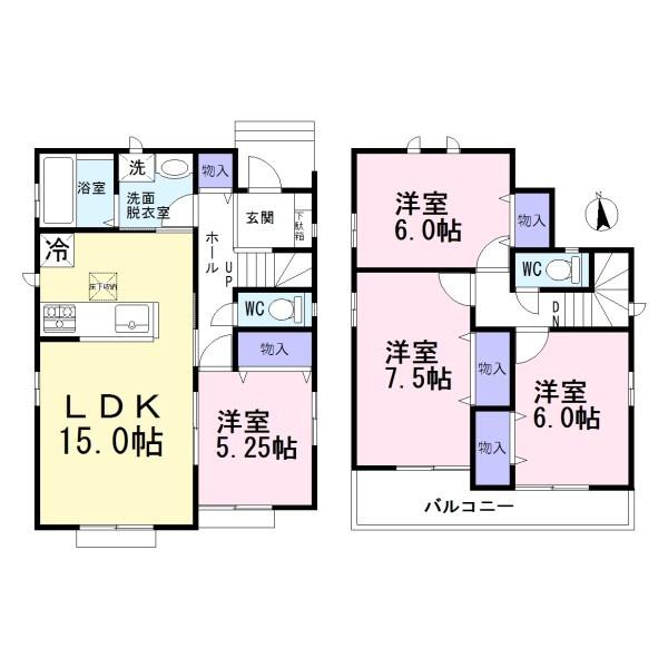 北名古屋市薬師寺 A号棟 全3棟