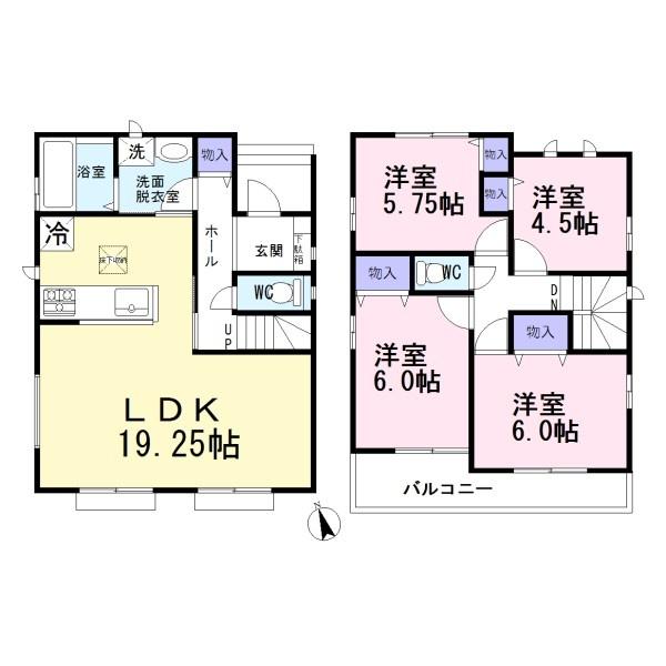 北名古屋市薬師寺 B号棟 全3棟