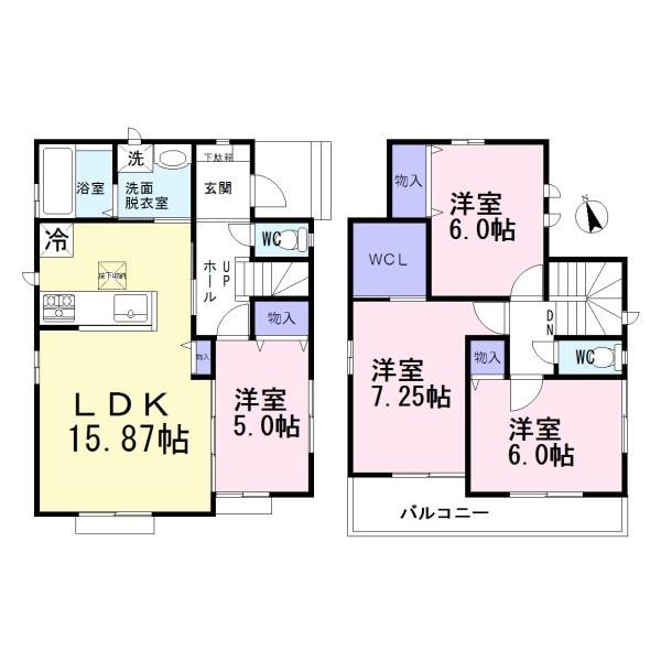 北名古屋市薬師寺 C号棟 全3棟