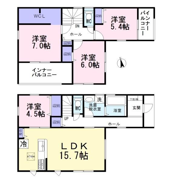 岩倉市八剱町郷　2号棟　全5棟