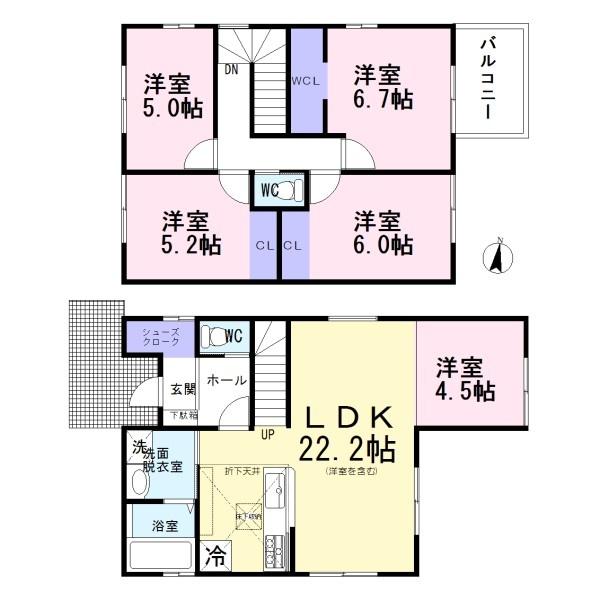 一宮市木曽川町4期　1号棟　全3棟