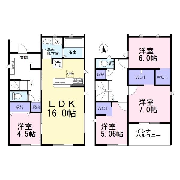 岩倉市鈴井町1号棟　全2棟