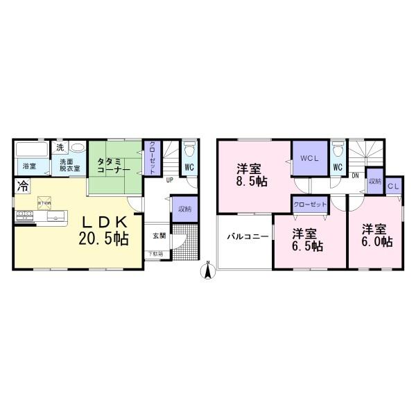 一宮市第8今伊勢町馬寄3号棟　全5棟