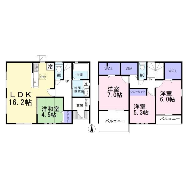 一宮市第8今伊勢町馬寄4号棟 全5棟
