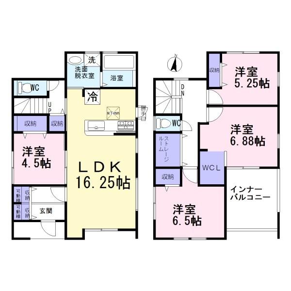 稲沢市祖父江町　1号棟　全4棟