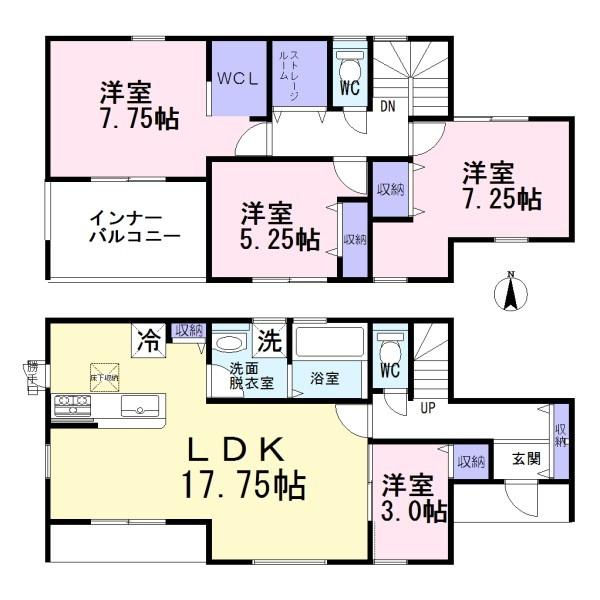 稲沢市祖父江町　3号棟　全4棟