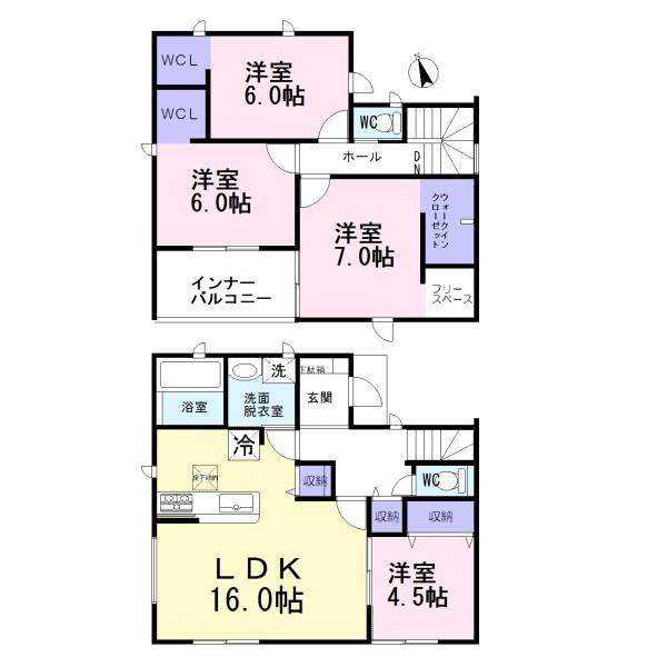 岩倉市大山寺町神田　4号棟　全6棟