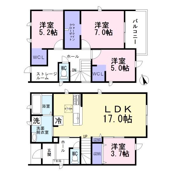 岩倉市大山寺町神田 6号棟 全6棟