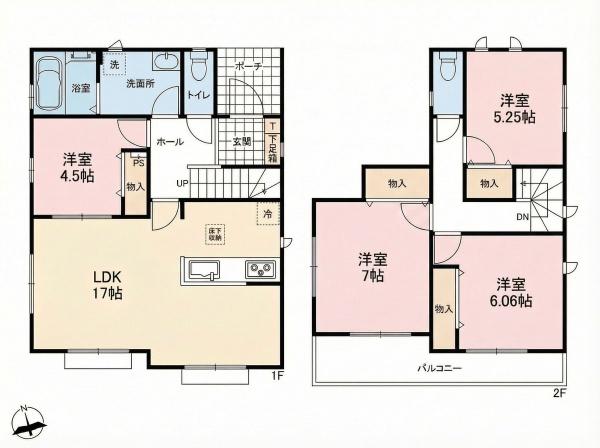 北名古屋市鍜治ケ一色西　A号棟　全4棟