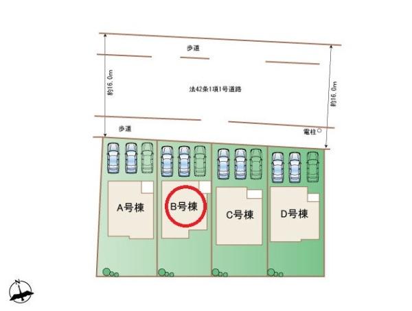 北名古屋市鍜治ケ一色西　B号棟　全4棟