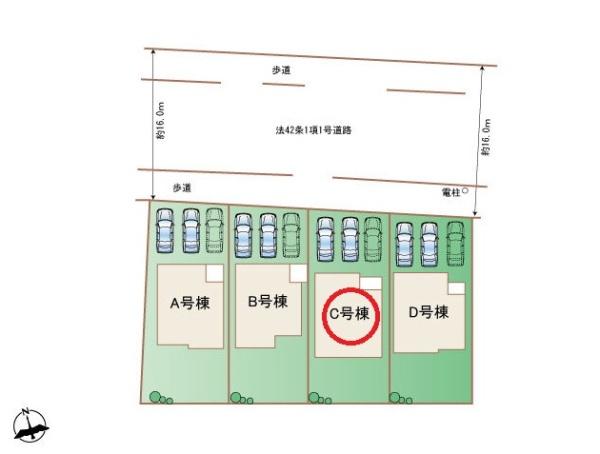 北名古屋市鍜治ケ一色西　C号棟　全4棟