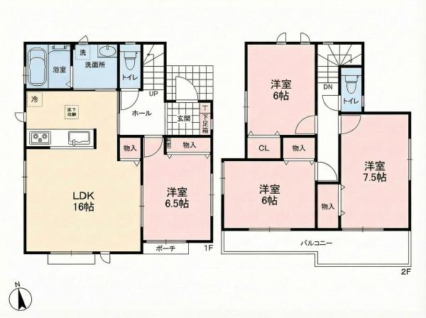 北名古屋市鍜治ケ一色西　D号棟　全4棟