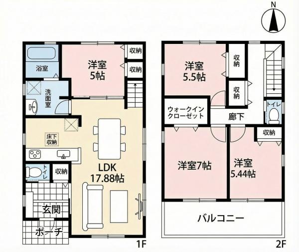 愛西市諸桑町　2号棟　全3棟