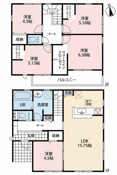 羽島市正木町新井第2　2号棟　全3棟