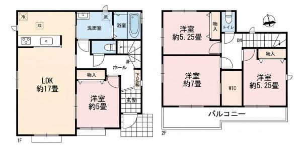 一宮市三ツ井5丁目7番　B号棟　全3棟