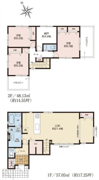 江南市今市場町2期　4号棟　全3棟