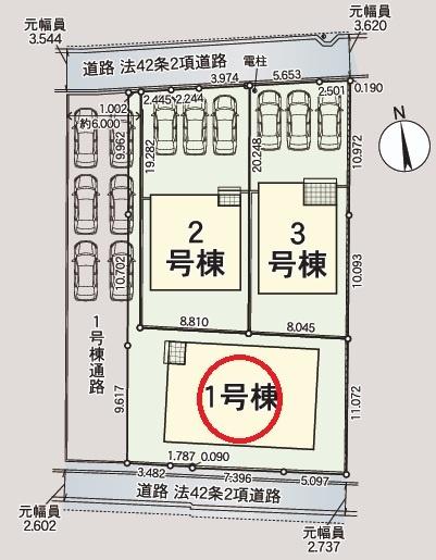 稲沢市増田南町第1　1号棟　全3棟