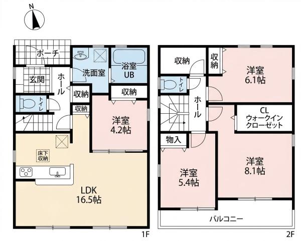 一宮市萩原町第二　2号棟　全2棟