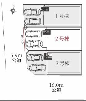 一宮市多加木1期　2号棟　全3棟