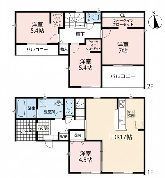 稲沢市田代　2号棟　全2棟