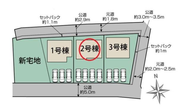 一宮市玉野　2号棟　全3棟