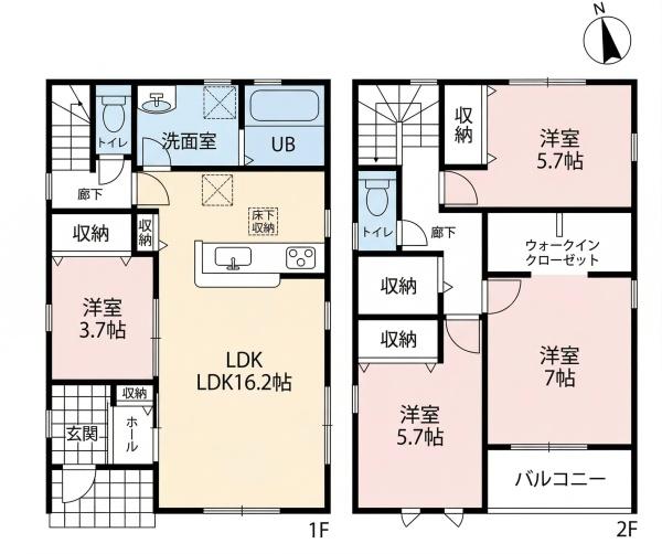 一宮市萩原町第三　2号棟　全2棟