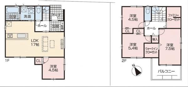 北名古屋市第1中之郷南　1号地　全1棟