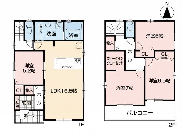 一宮市第2馬見塚北出 1号地 全1棟