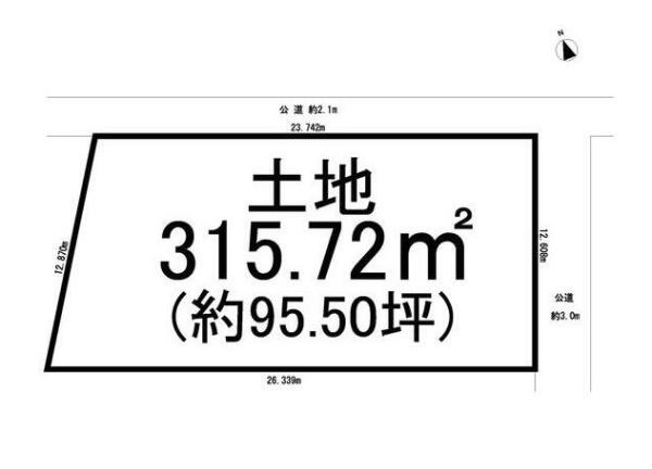 一宮市小信中島字宮前　土地