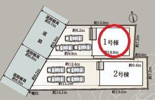 江南市大間町新町第1　1号棟　全2棟