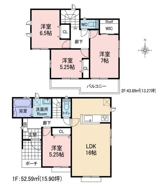 一宮市西五城24番　A号棟　全1棟