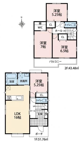 一宮市萩原町林野28番　A号棟　全3棟