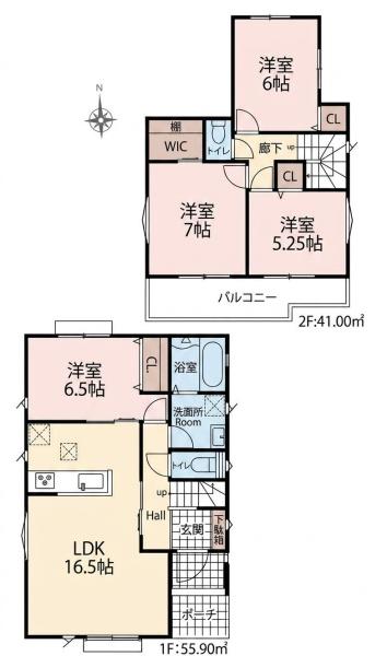 一宮市萩原町林野28番　B号棟　全3棟