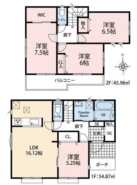 一宮市萩原町林野28番　C号棟　全3棟