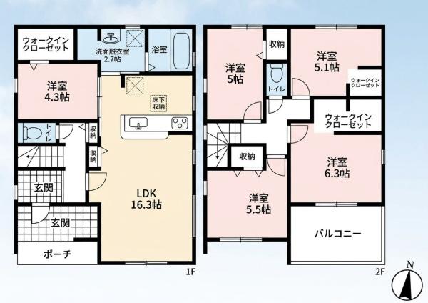 一宮市浅井町河田　1号棟　全1棟
