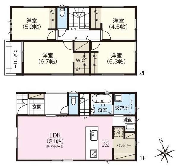 北名古屋市第1鍜治ケ一色　2号棟　全2棟