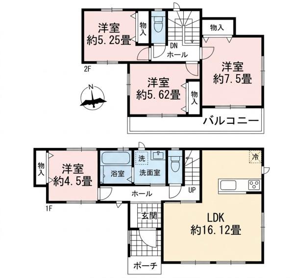 北名古屋市熊之庄十二社99番　B号棟　全4棟