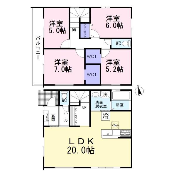 江南市古知野町3期 1号棟 全2棟